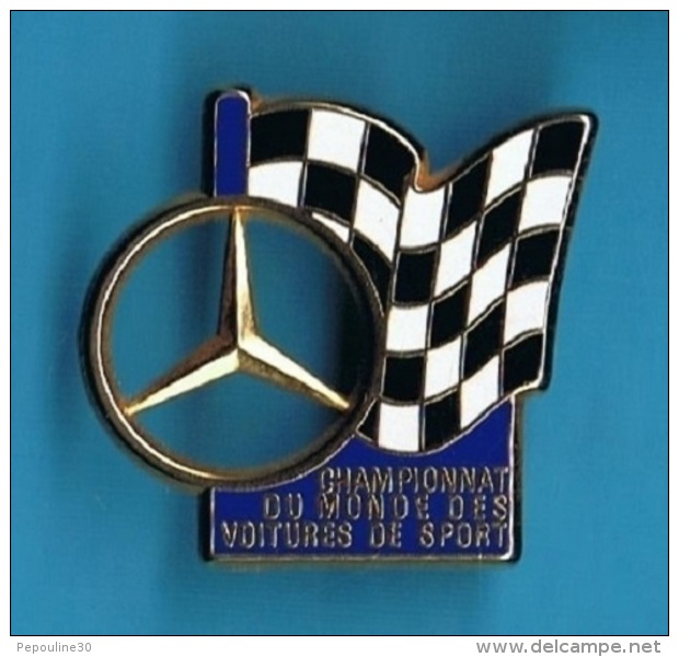 1 PIN'S //   ** MERCEDES / CHAMPIONNAT DU MONDE  DES VOITURES DE SPORT ** . (Arthus Bertrand Paris) - Mercedes