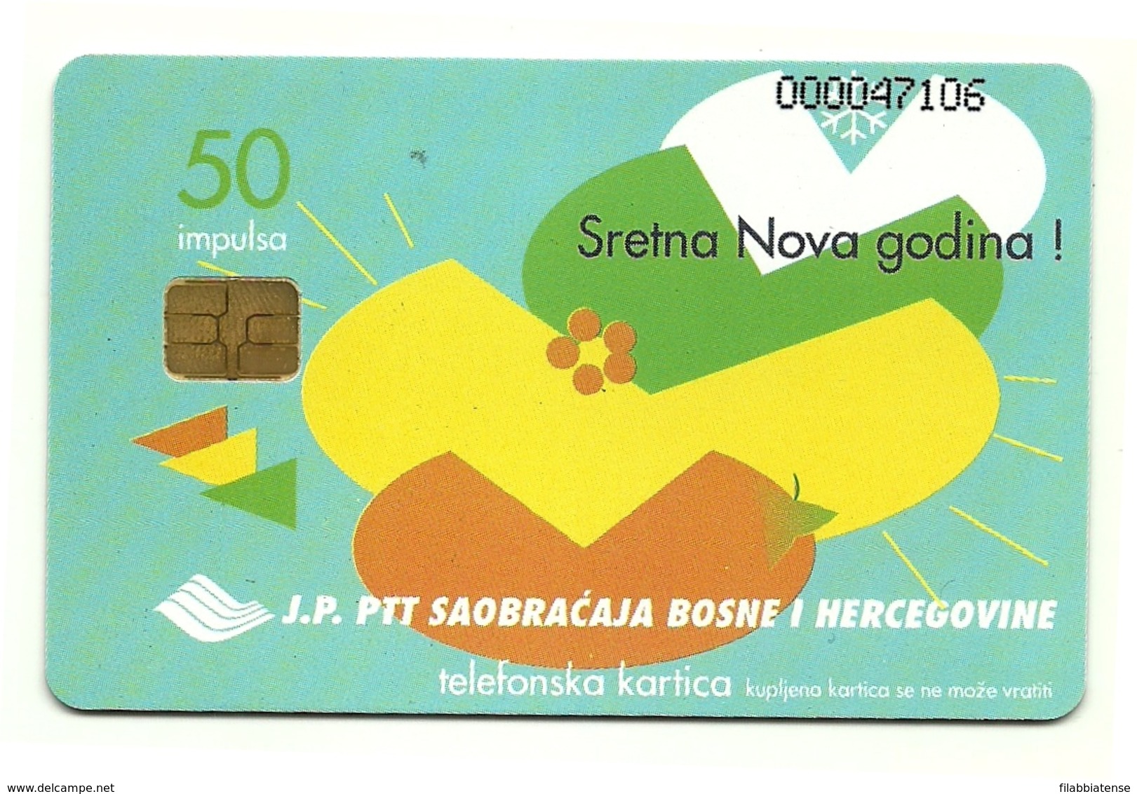 Bosnia - Tessera Telefonica Da 50 Units T524 - J.P. PTT - Bosnien