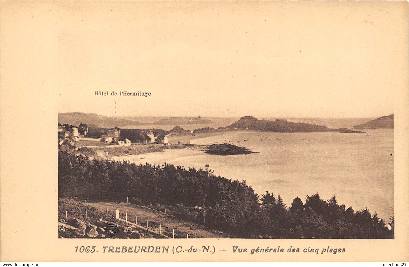 22-TREBEURDEN- VUE GENERALE DES CINQ PLAGES - Trébeurden