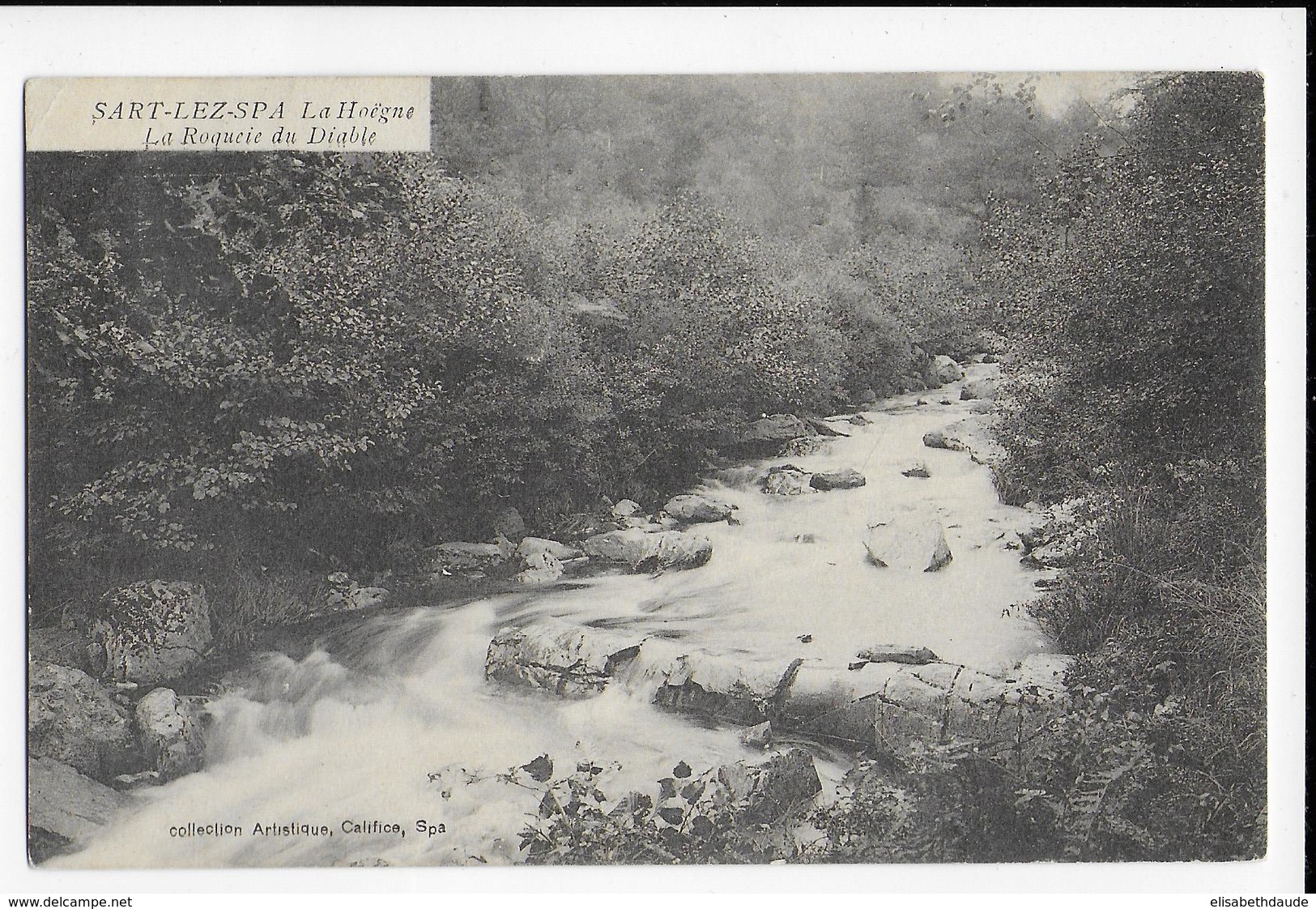 BELGIQUE - 1920 - CARTE Avec MARQUE LINEAIRE De HOCKAI + DATEUR STAVELOT - Griffes Linéaires