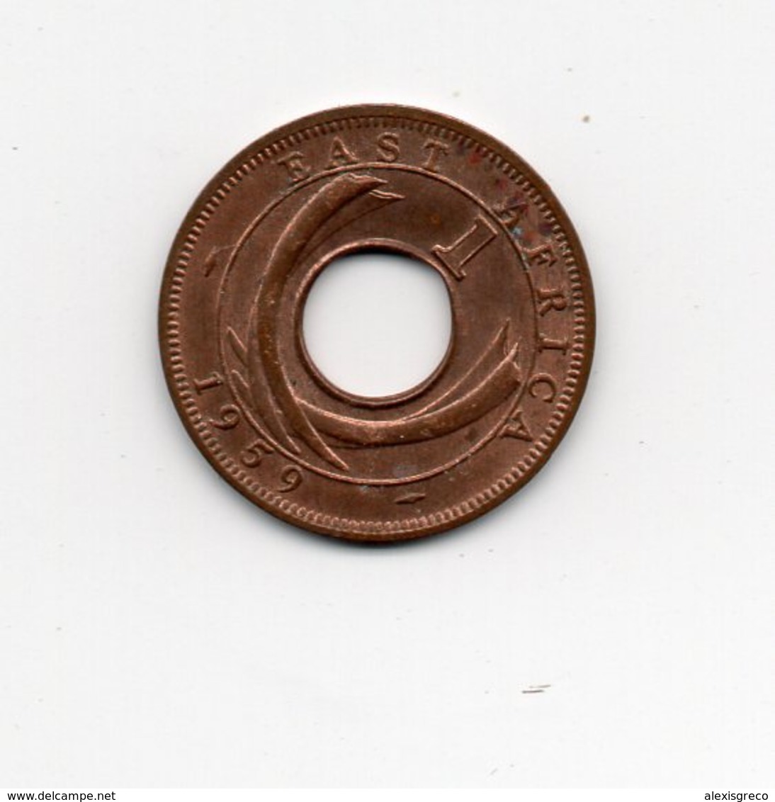 BRITISH EAST AFRICA USED ONE CENT COIN BRONZE Of 1959 H. - East Africa & Uganda Protectorates