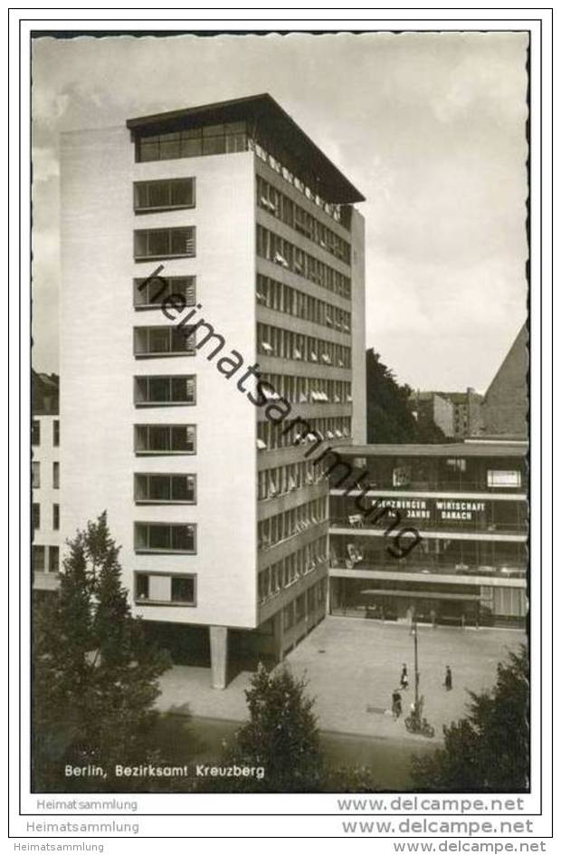 Berlin-Kreuzberg - Bezirksamt - Foto-AK 50er Jahre - Kreuzberg