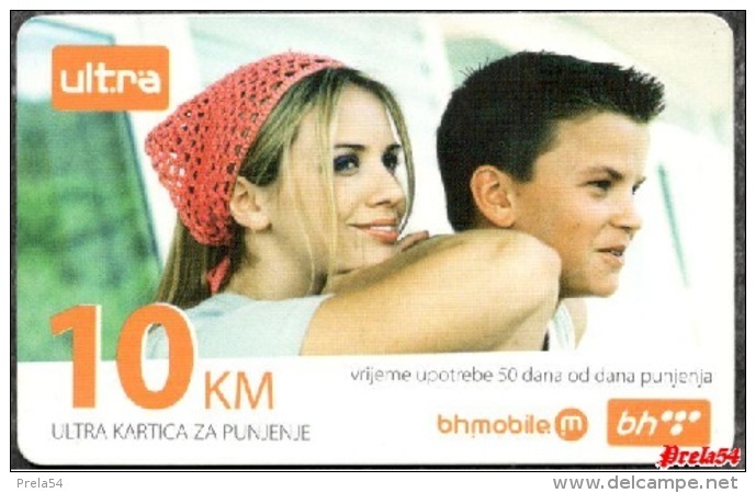 Bosnia Post Sarajevo - ULTRA PREPAID CARD (recharge) 10 KM - Bosnië