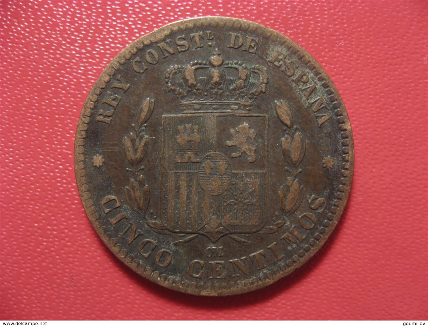 Espagne - 5 Centimos 1879 OM 2933 - Erstausgaben