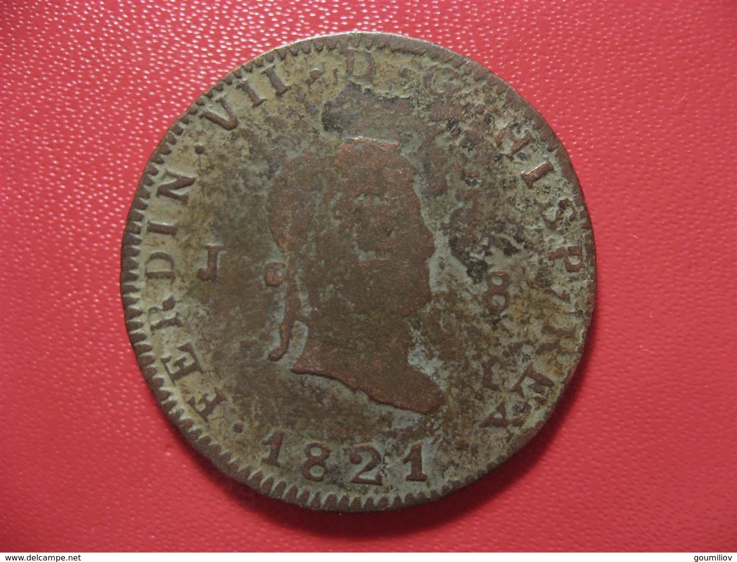 Espagne - 8 Maravedis 1821 2985 - First Minting