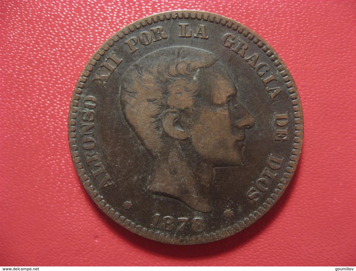 Espagne - 10 Centimos 1878 OM 2972 - First Minting