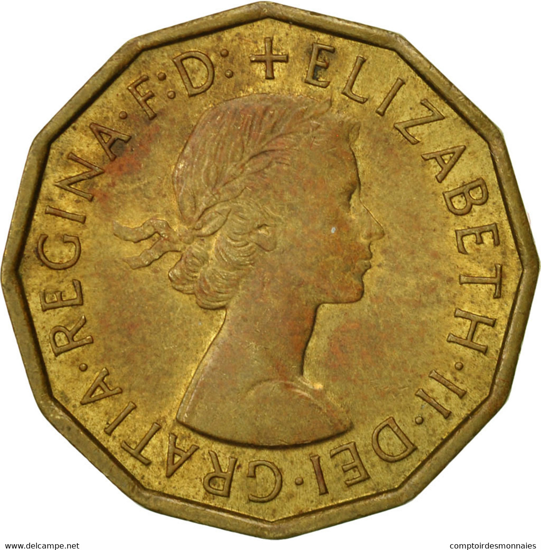 Monnaie, Grande-Bretagne, Elizabeth II, 3 Pence, 1967, TTB+, Nickel-brass - F. 3 Pence