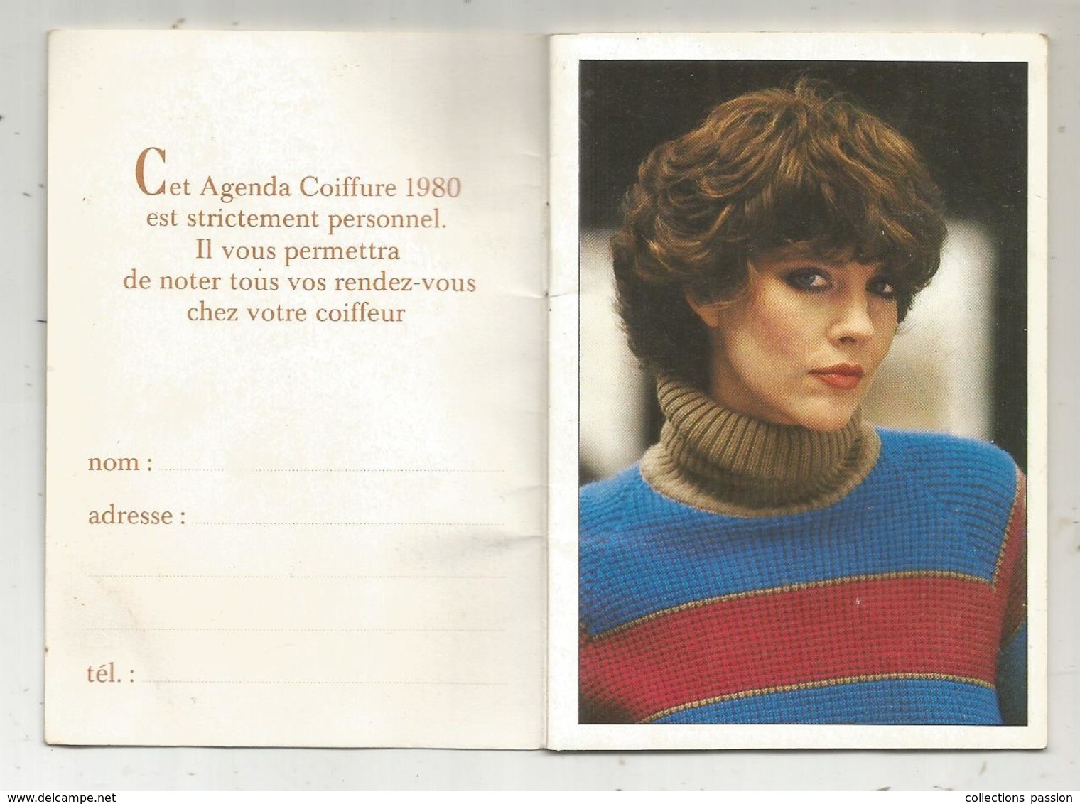 Calendrier , Agenda 1980 , Salon De Coiffure DANY , 49 , ALLONNES,18 Pages, 4 Scans , Frais Fr 1.75 E - Klein Formaat: 1971-80