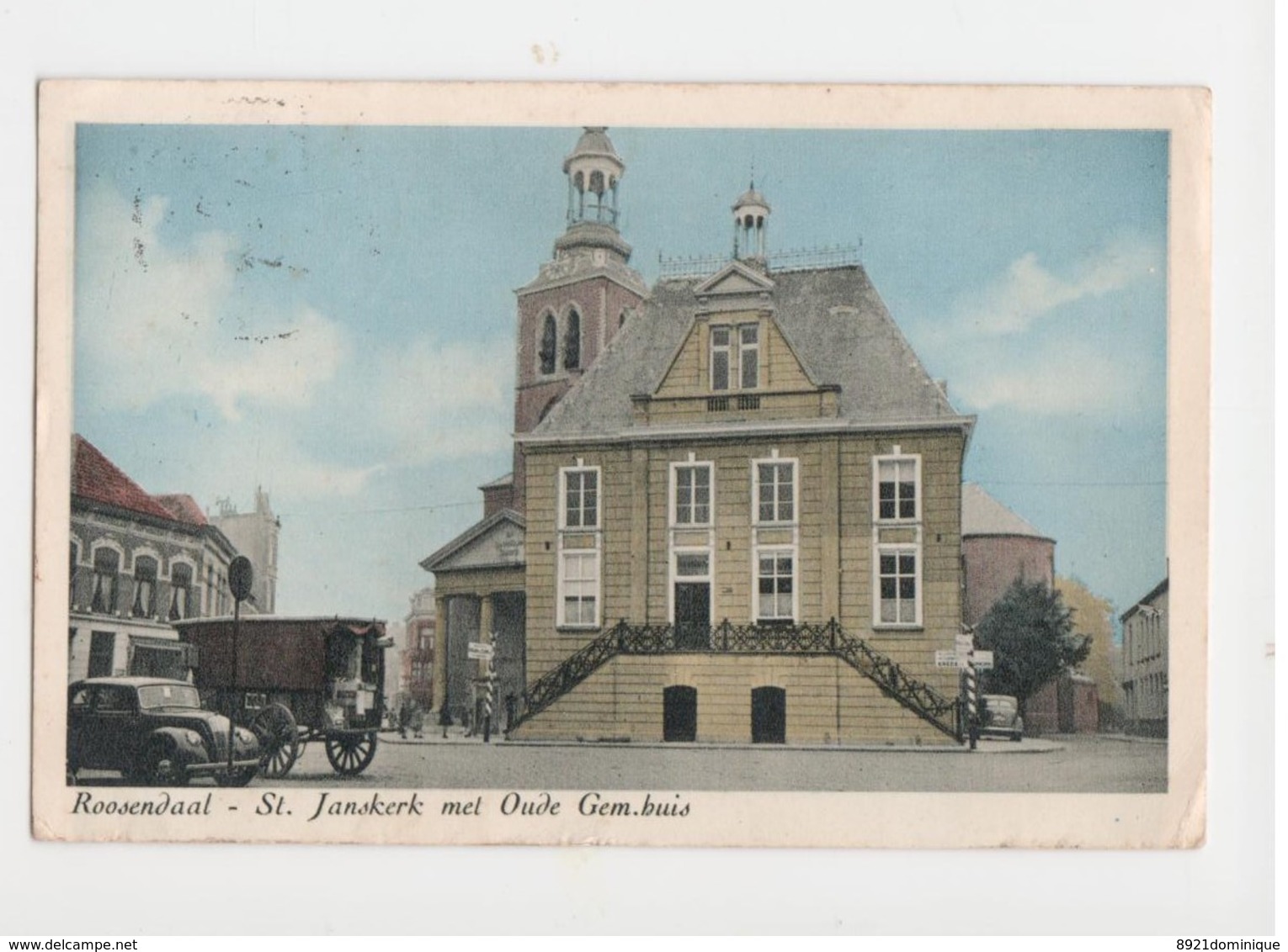 Roosendaal - St Janskerk Met Oude Gem. Huis - Gelopen 1951 - Roosendaal