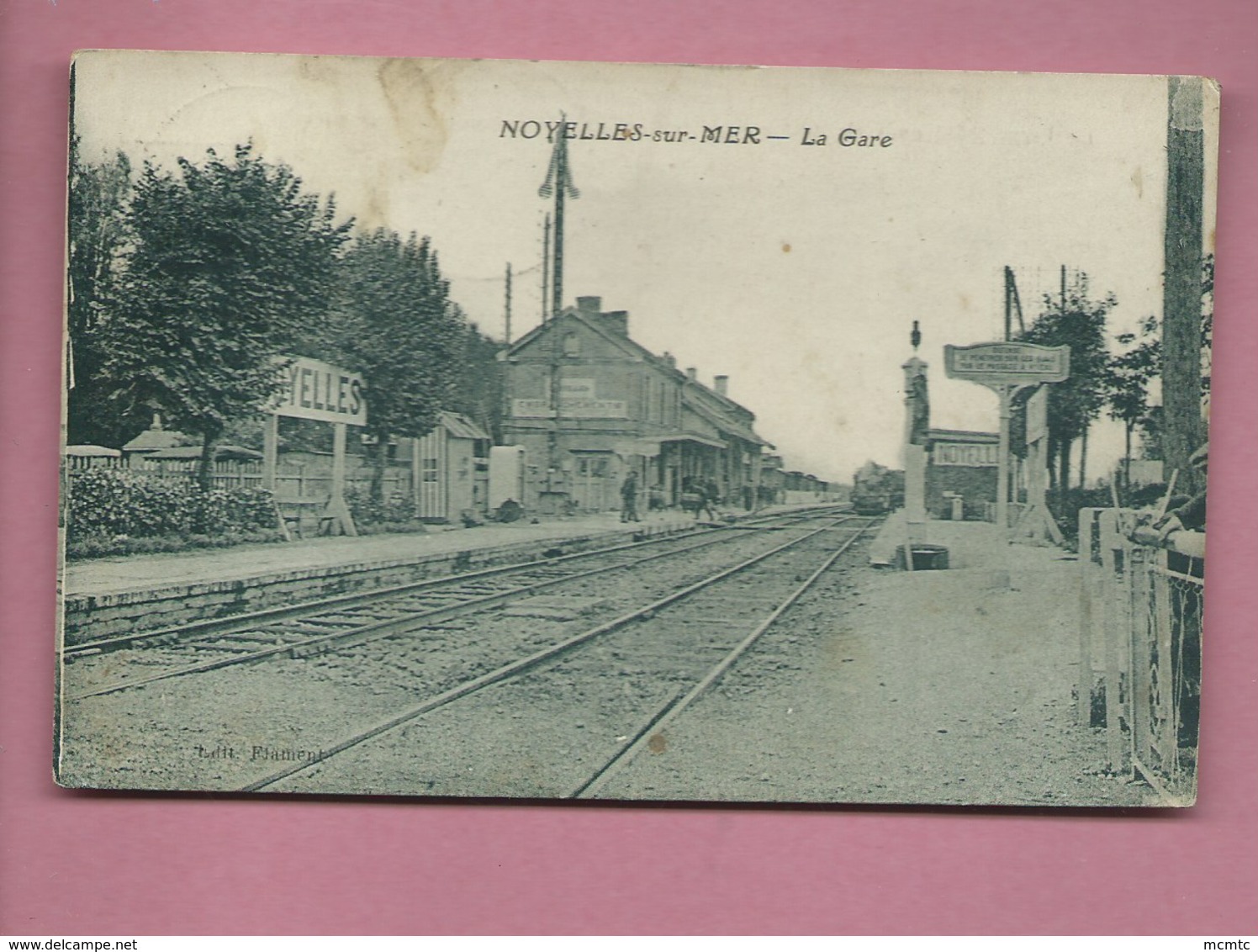 CPA   - Noyelles Sur Mer  -  La Gare - Noyelles-sur-Mer