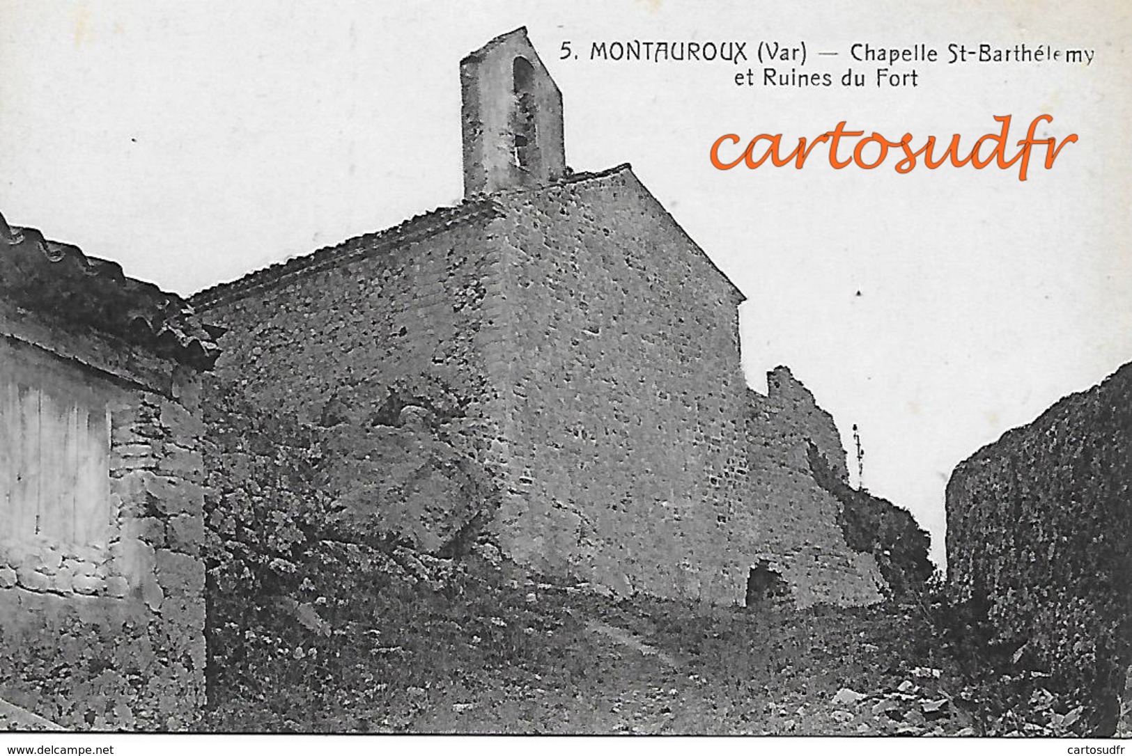 83 MONTAUROUX RUINES DU FORT CHAPELLE ST BARTHELEMY SUPERBE - Montauroux