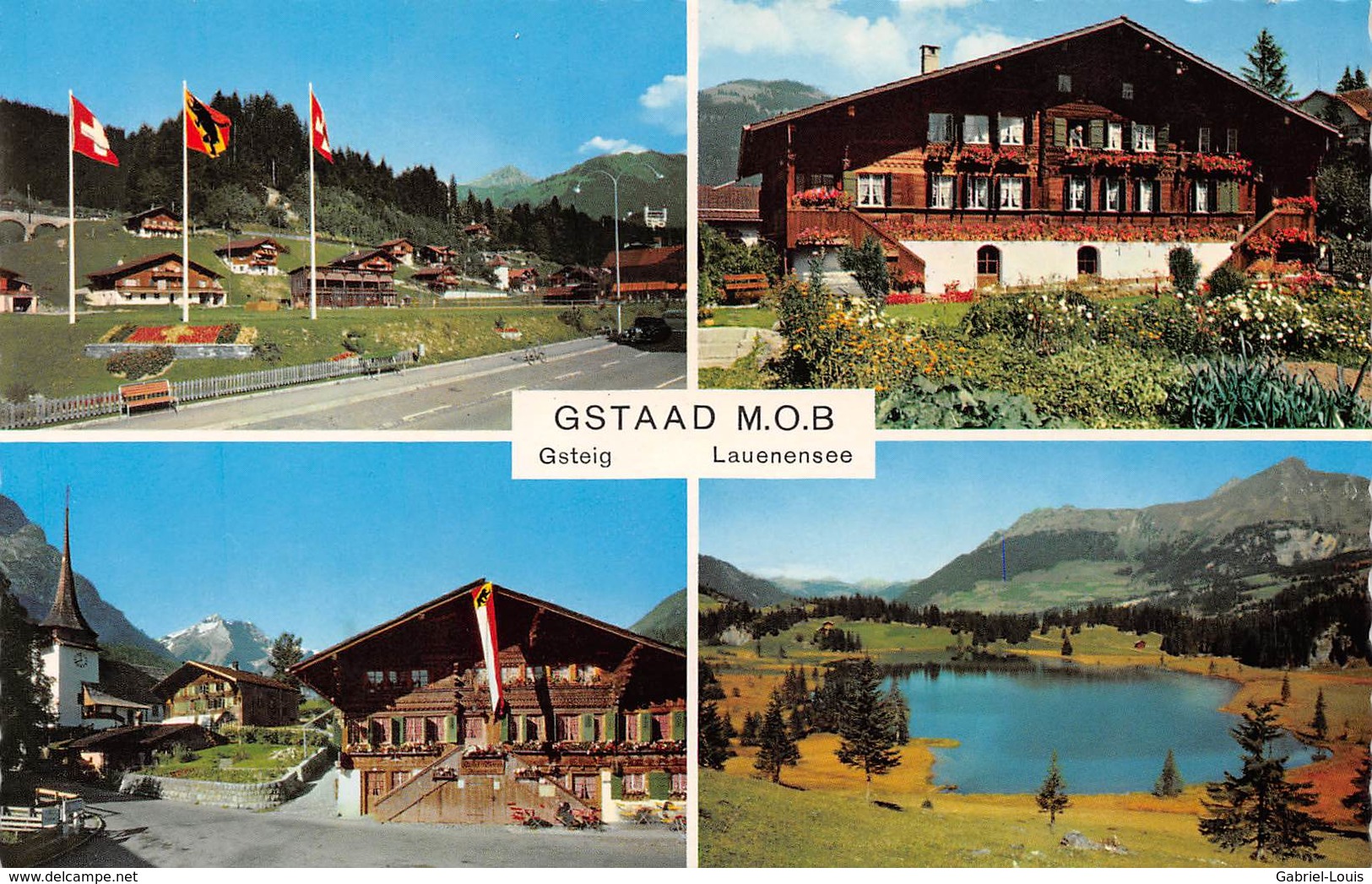 Gstaad M.O.B - Gsteig - Lauenensee ( Couleur Petit Format 14 X 9 Cm ) - Non Circulé - Gsteig Bei Gstaad