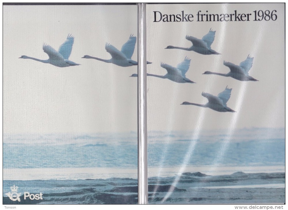 Denmark, 1986 Yearset, Mint In Folder With 2 Rare Hafnia Miniature Sheets, 5 Scans. - Années Complètes