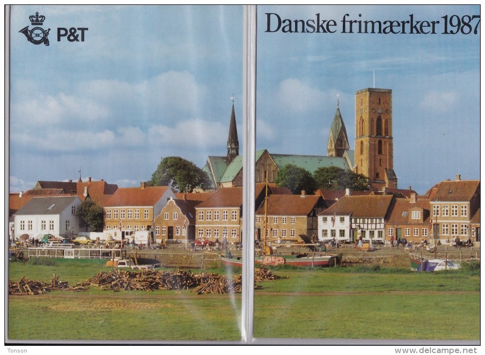 Denmark, 1987 Yearset, Mint In Folder, 2 Scans. - Années Complètes