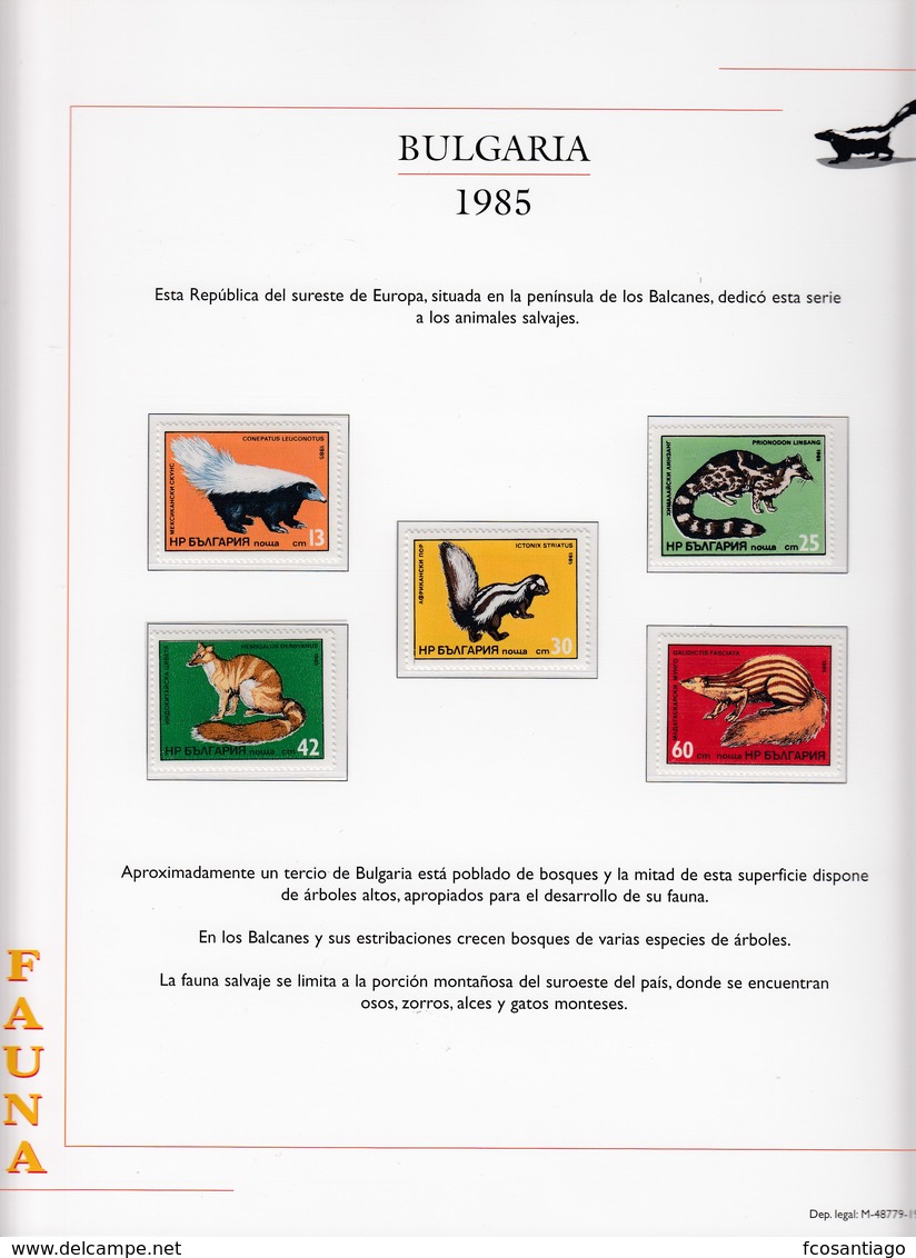 COLECCIÓN TEMÁTICA DE SELLOS - ANIMALES & FAUNA