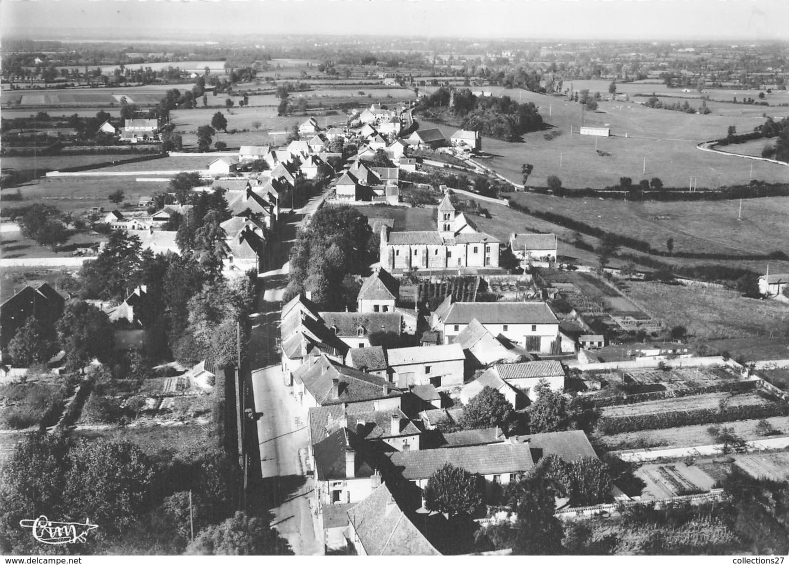 71-MONCEAU-LES-MINES-  VUE AERIENNE DU BOURG - Montceau Les Mines