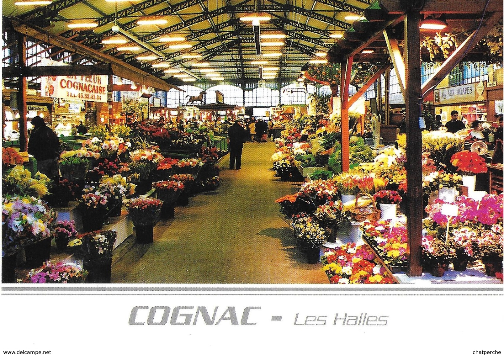 COMMERCE HALLES DE COGNAC CHARENTES-MARITIMES L’ALLÉE CENTRALE LES FLEURISTES - Markthallen