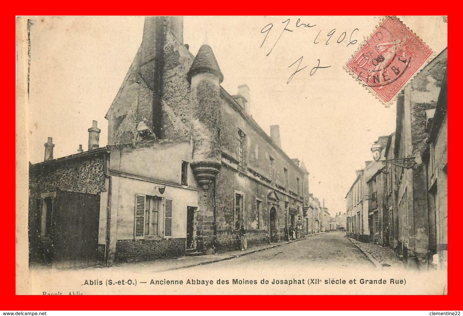 Ablis * Ancienne Abbaye Des Moines De Josaphat     ( Scan Recto Et Verso ) - Ablis