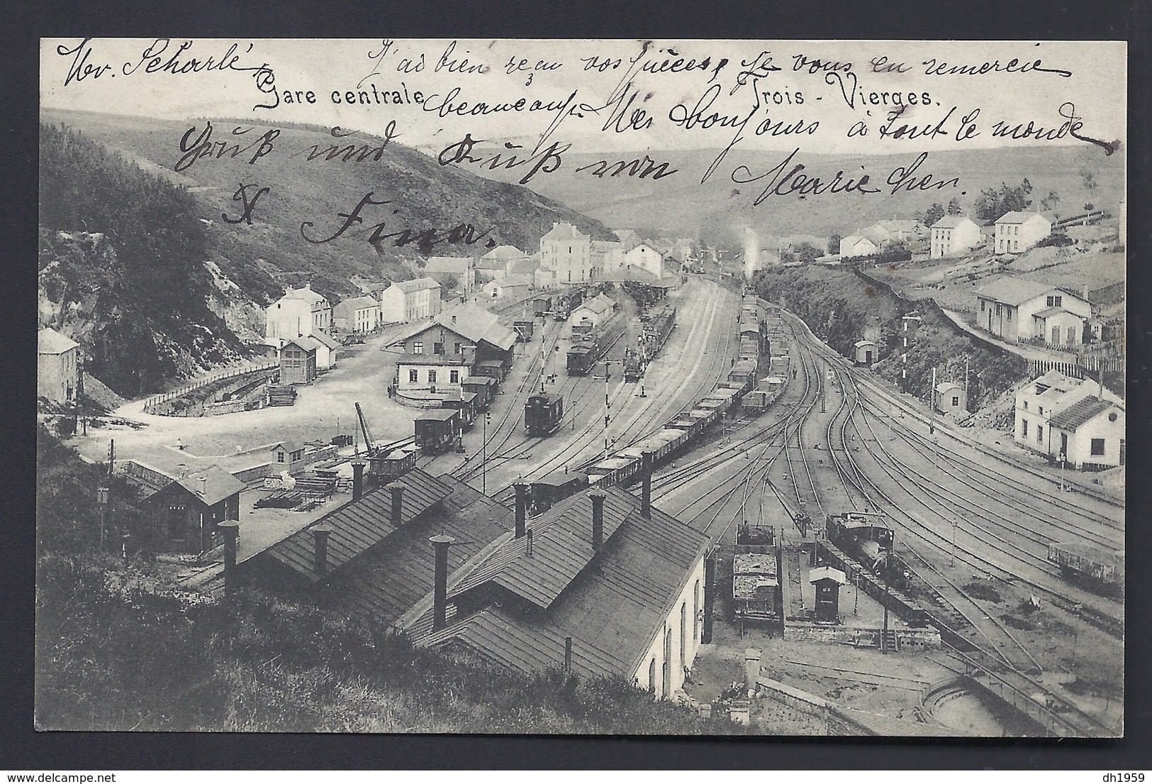 1905 AMBULANT TROIS-VIERGES LUXEMBOURG GARE CENTRALE ULFLINGEN Pour DIEKIRCH - Troisvièrges