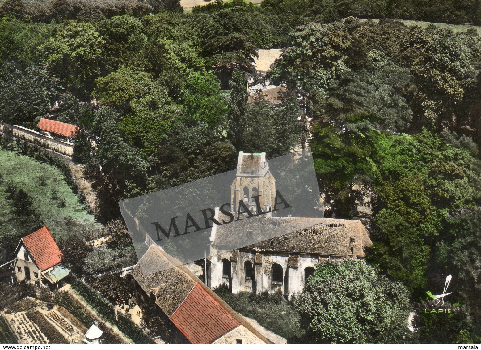 CPSM  Piscop L'église  St Médard - Pontcelles