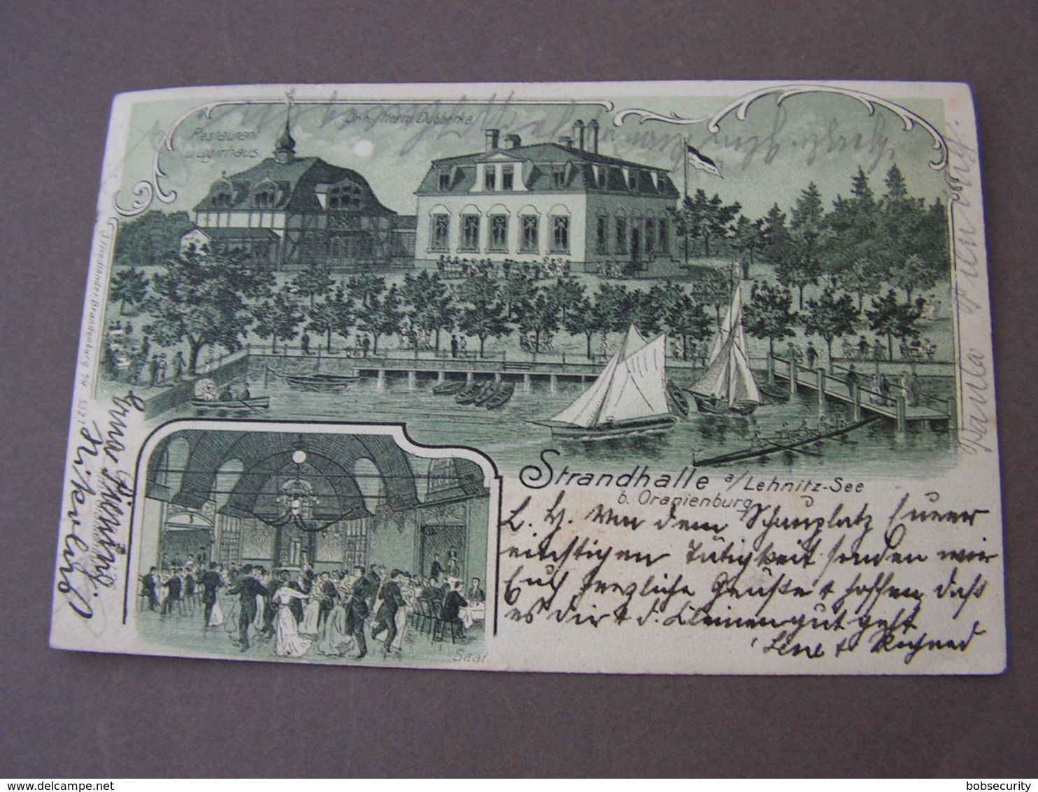 Strandhalle Oranieneburg Nach Wittlich 1903 Litho - Oranienburg