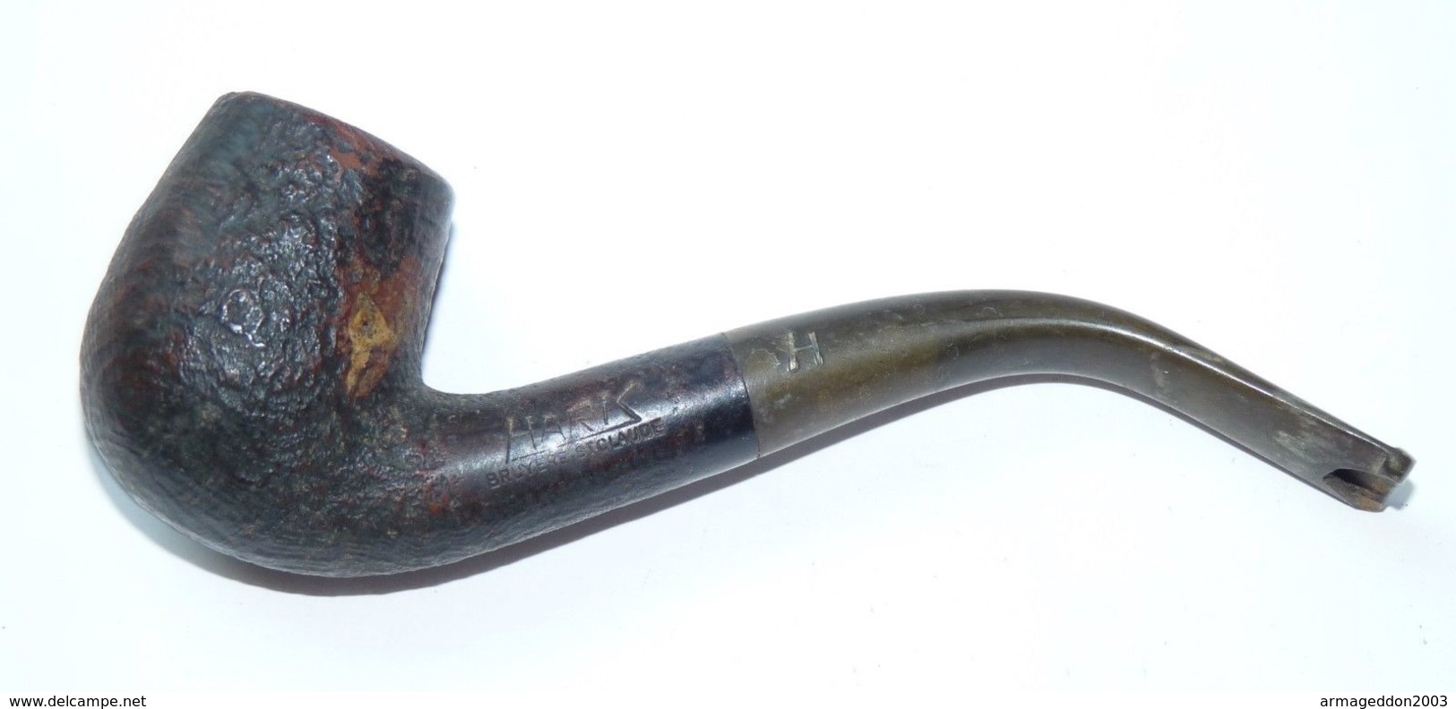 ANCIENNE VINTAGE PIPE DE BRUYERE SAINT CLAUDE HARIS 13.5 X 4 Cm  Embout A Changer - Bruyerepfeifen