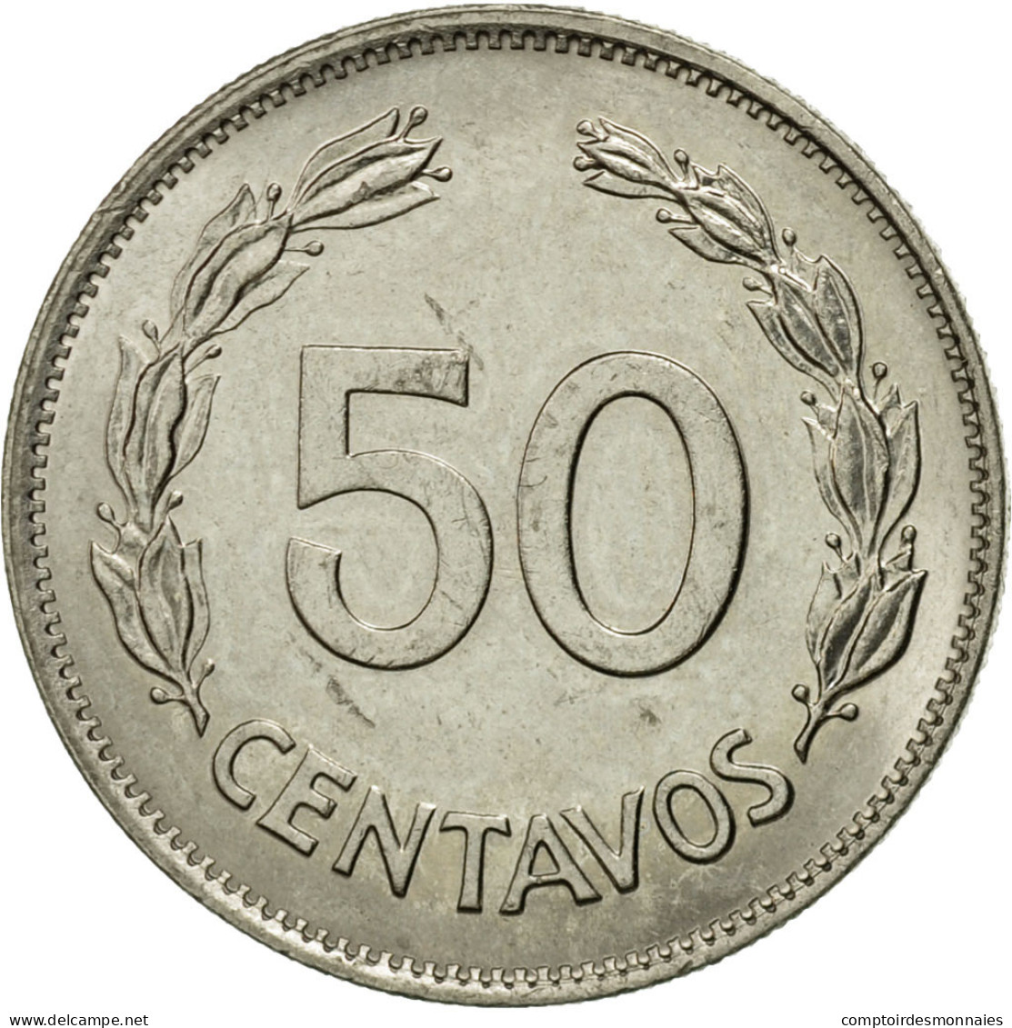 Monnaie, Équateur, 50 Centavos, Cincuenta, 1979, TTB, Nickel Clad Steel, KM:81 - Ecuador