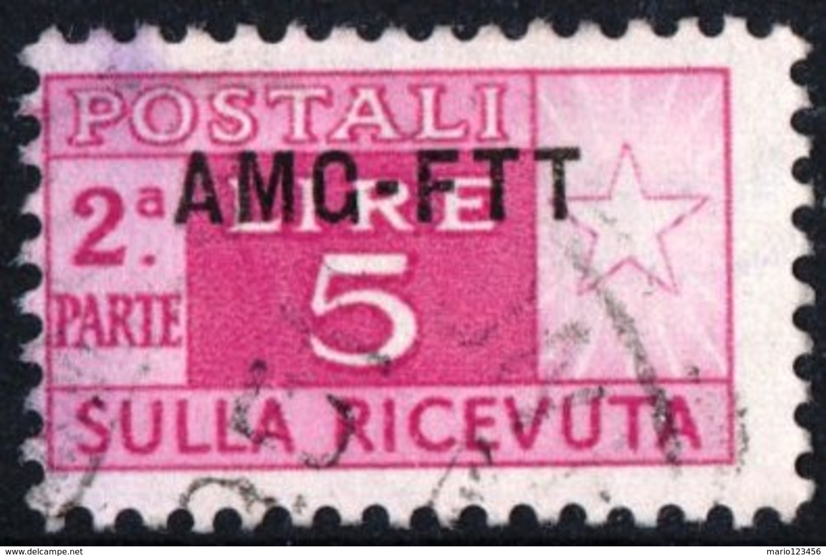 TRIESTE, ZONA A, ITALIA, ITALY, PACCHI POSTALI, PARCEL POST, 1949, FRANCOBOLLO USATO Michel PK17   Scott Q17 - Colis Postaux/concession