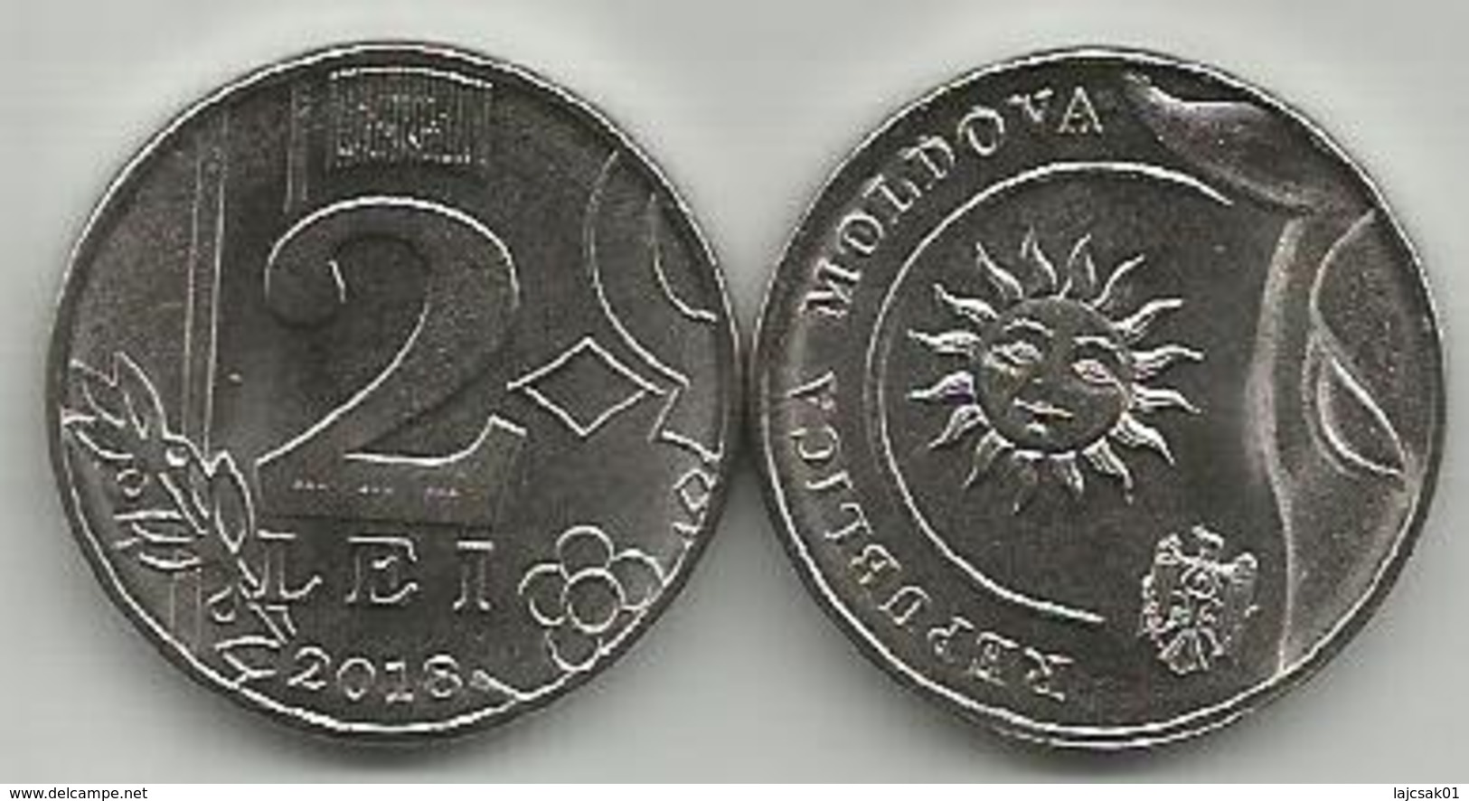 Moldova 2 Lei  2018. UNC - Moldavia
