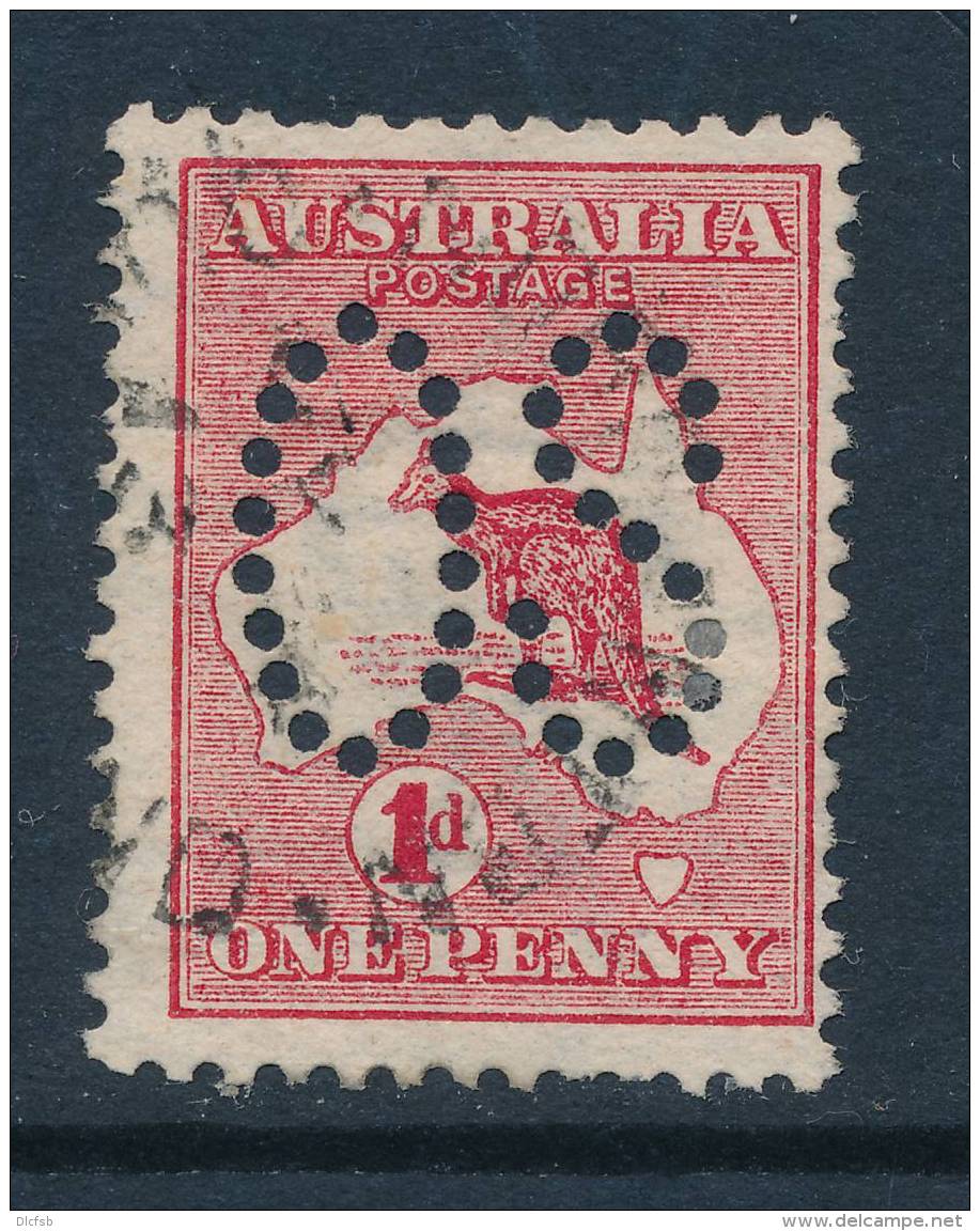 AUSTRALIA, 1913 OFFICIAL   1d (die II) (1st Wmk, Broad Crown A) VFU, Cat &pound;15 (N) - Officials