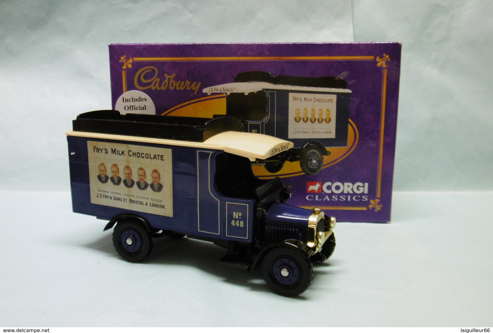 Corgi - THORNYCROFT VAN Fry's Chocolate Cadbury Réf. 09001 BO 1/43 - Corgi Toys