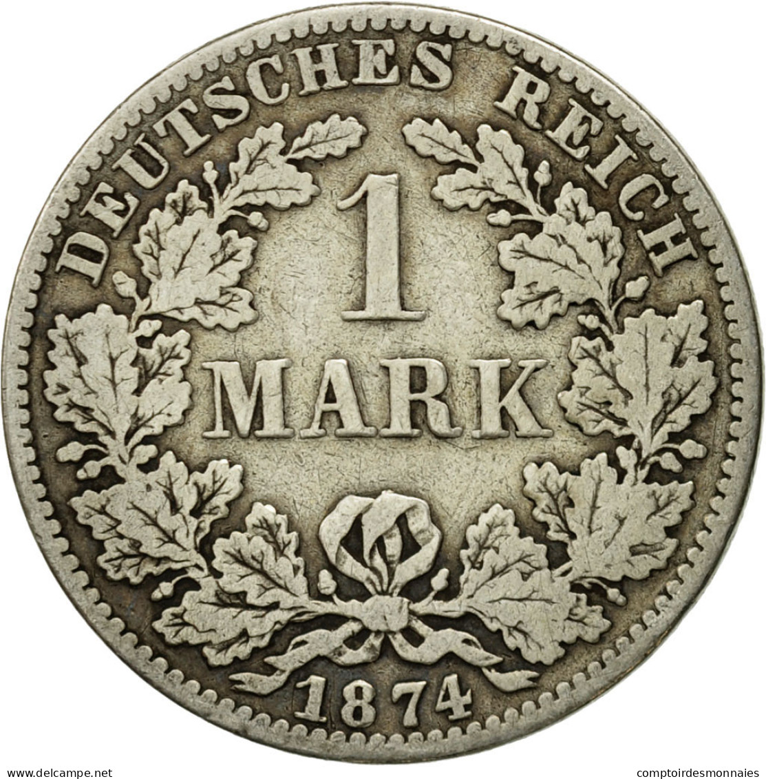 Monnaie, GERMANY - EMPIRE, Wilhelm I, Mark, 1874, Berlin, TTB, Argent, KM:7 - 1 Mark