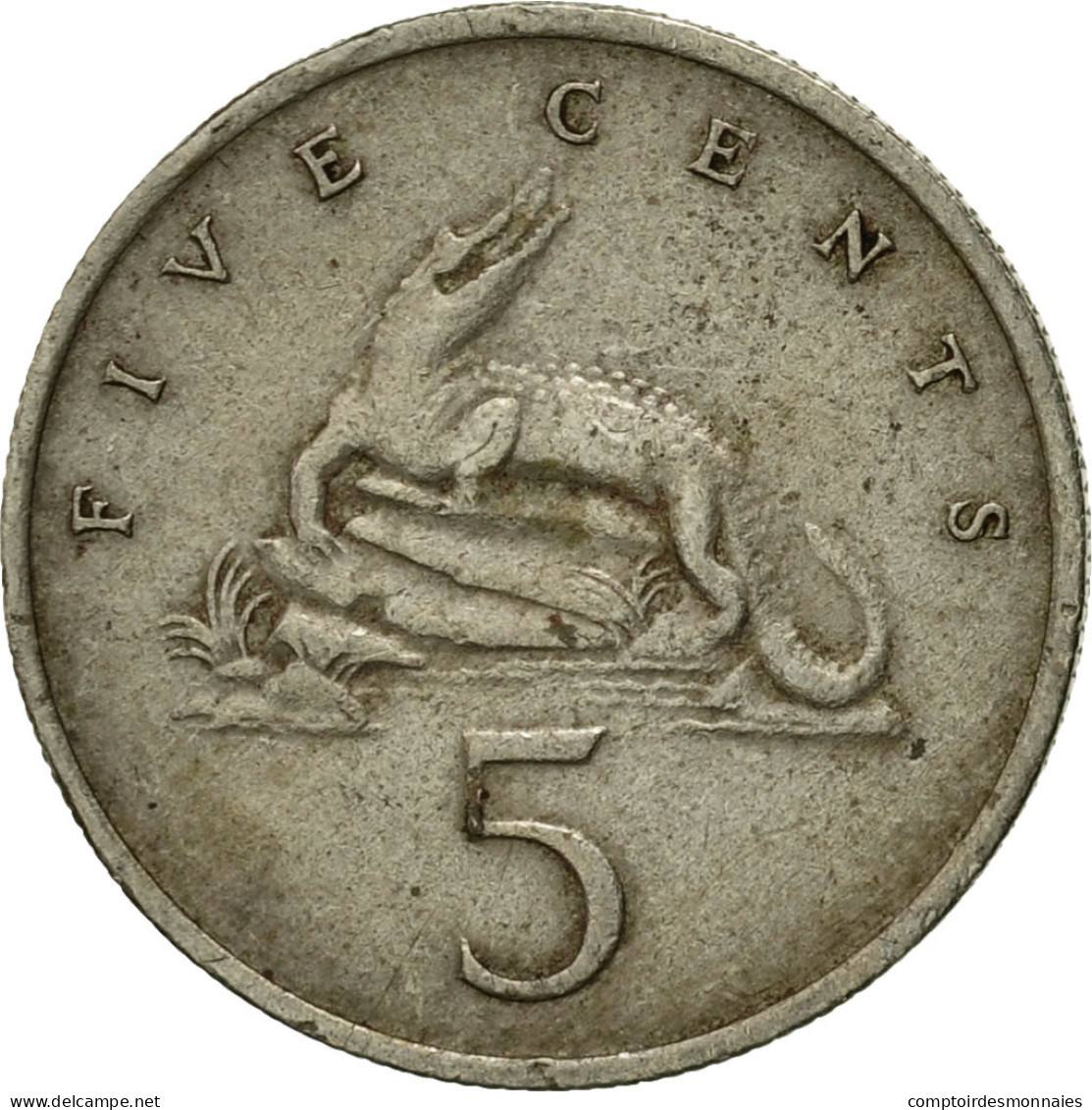 Monnaie, Jamaica, Elizabeth II, 5 Cents, 1969, Franklin Mint, TTB - Jamaique