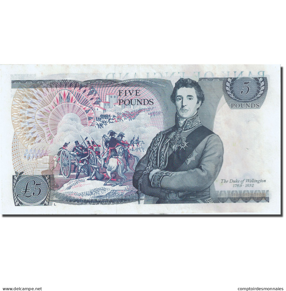 Billet, Grande-Bretagne, 5 Pounds, 1971-1982, 1980-1987, KM:378c, TTB - 5 Pounds