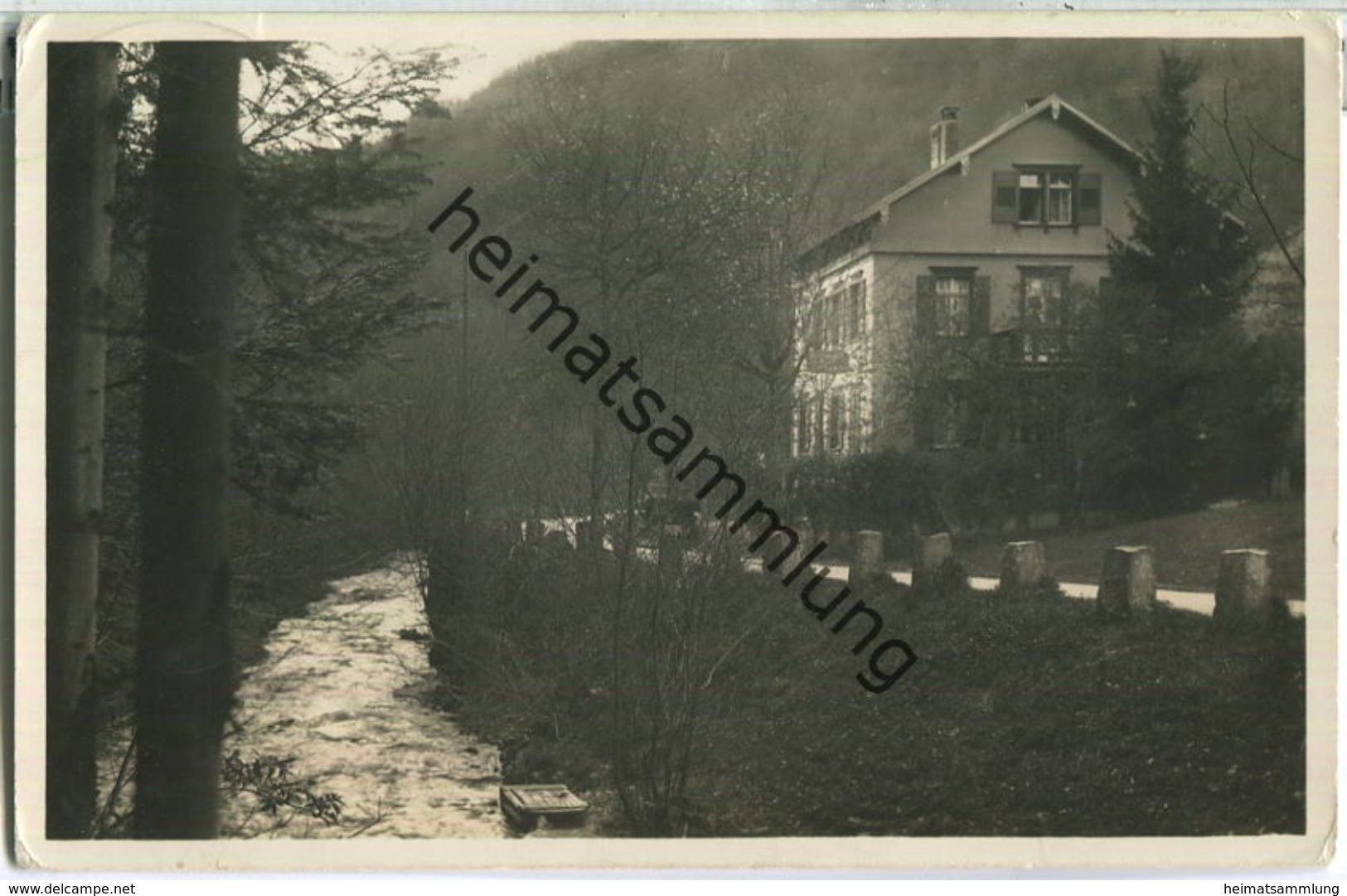 Maisach - Hotel Pension Und Cafe Schloss-Brücke - Foto-Ansichtskarte - Verlag Photohaus Busam Oberkirch - Oppenau