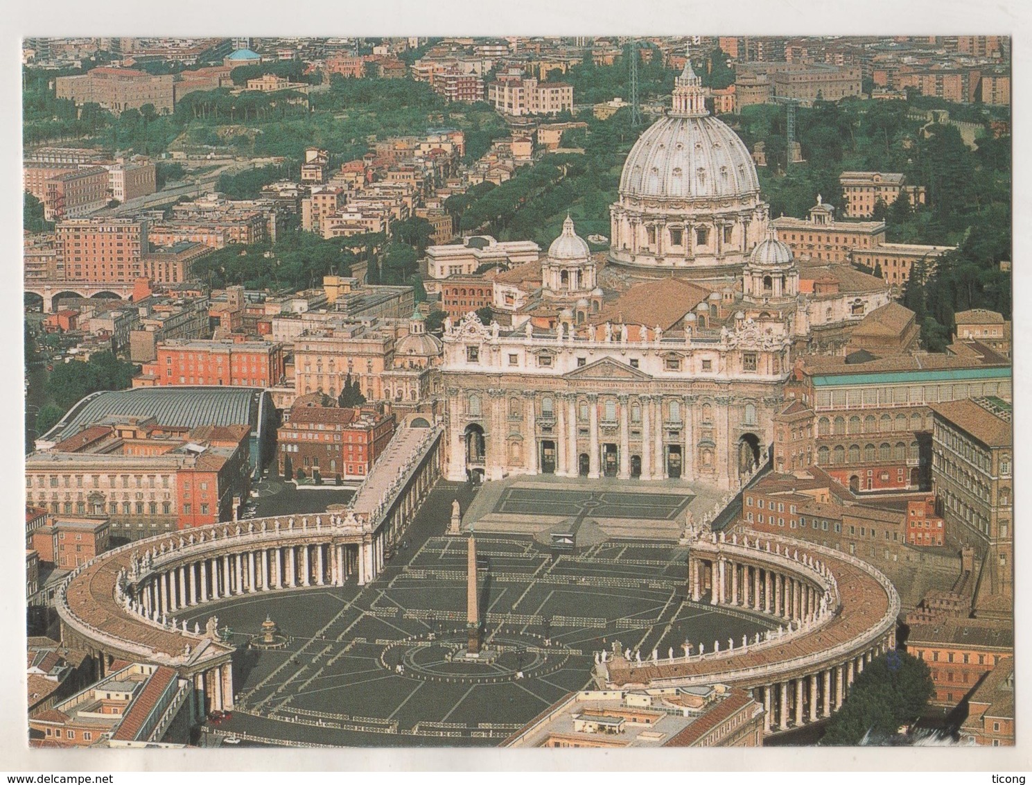 CITE DU VATICAN, CARTE AVEC TIMBRES JEAN PAUL II, PIECE EURO DE BELGIQUE ET DRAPEAU, VOIR LES SCANNERS - Lettres & Documents