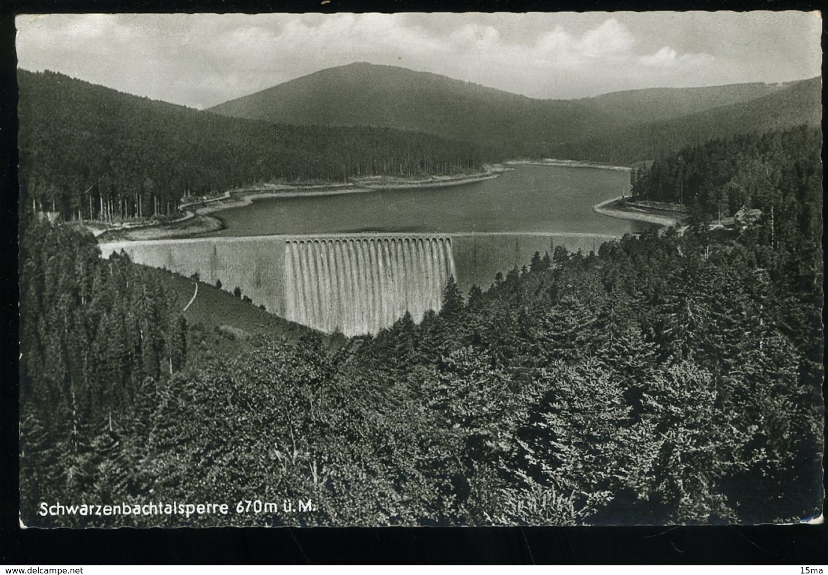 Schwarzenbachtalsperre Forbach Im Nordl 1956 Schwarzwald Franckh - Forbach