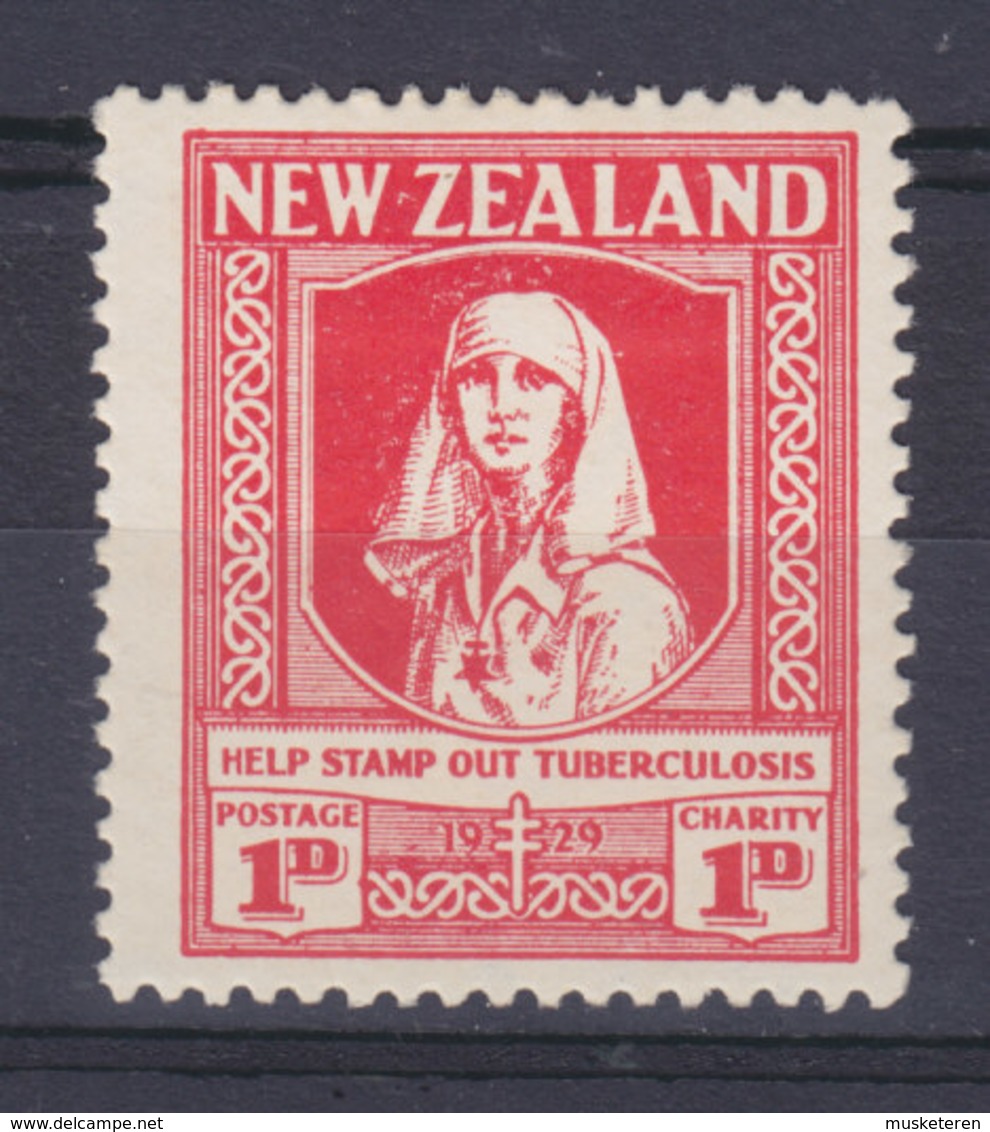 New Zealand 1929 Mi. 177   1p. + 1p. Tuberkulosefürsorge Krankenschwester Tuberculosis,  MH* - Unused Stamps