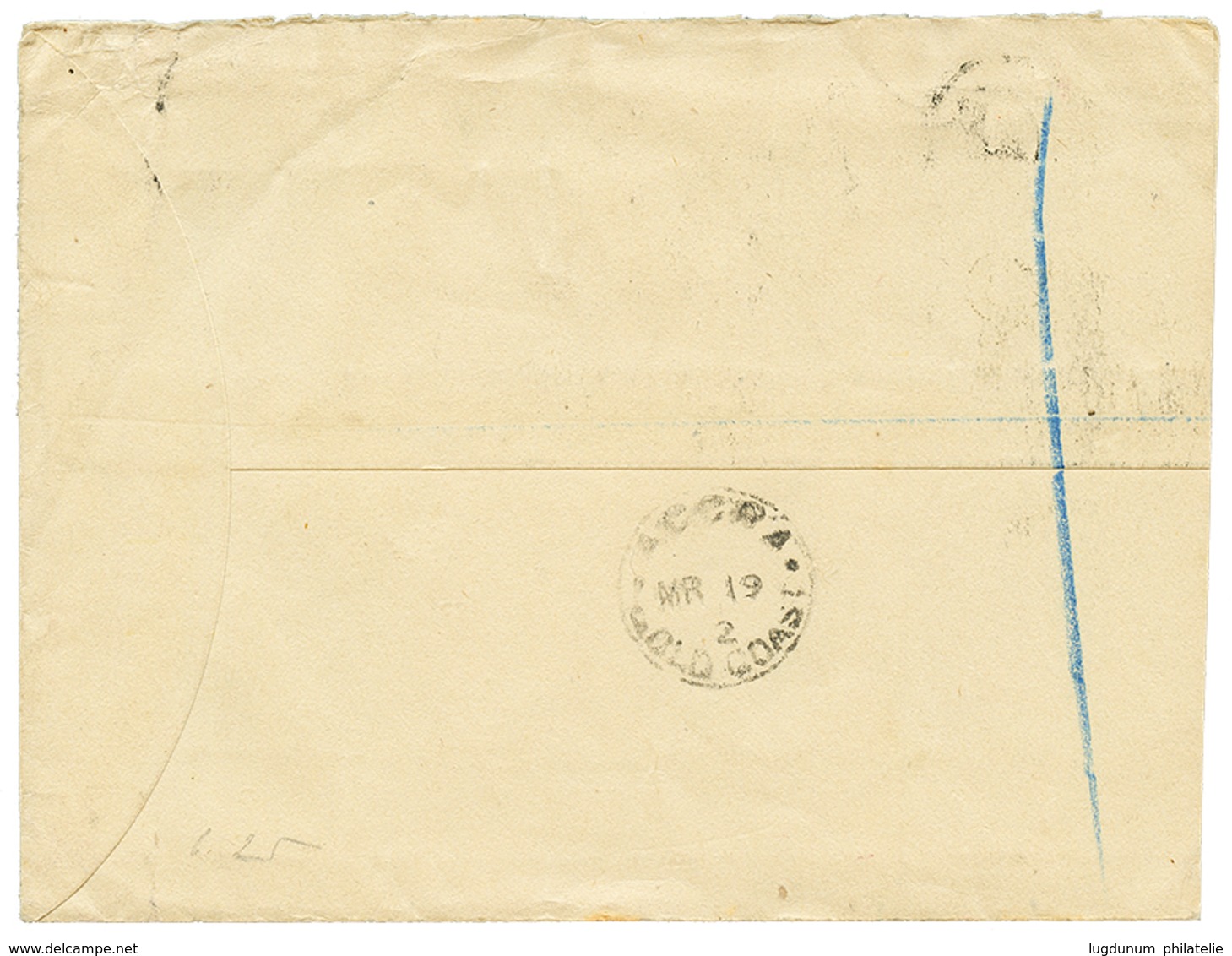 1292 "APPAM In Blue" : 1902 1/2d + 1d(x3) Canc. APPAM GOLD COAST In Blue-violet (scarce) On Cover To LONDON. Vf. - Gold Coast (...-1957)
