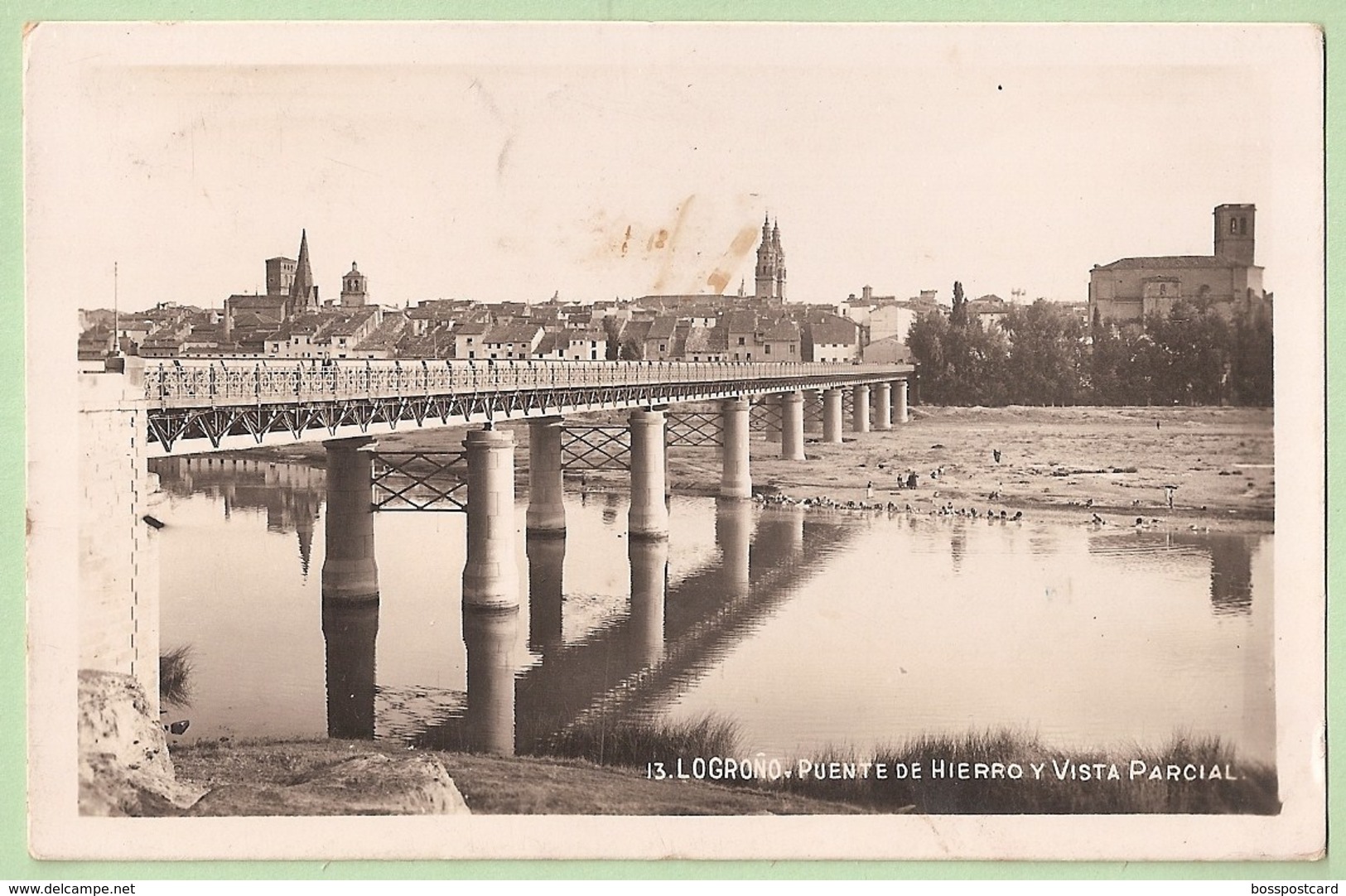 Logroño - Puente De Hierro Y Vista Parcial - La Rioja - España - La Rioja (Logrono)