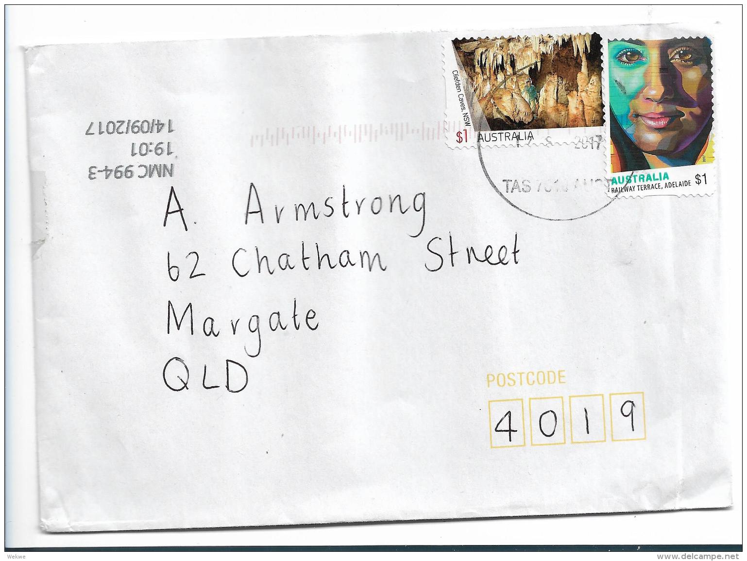 Aus352  Australien, / Inlandbrief $ 2,00 , 2017 - Storia Postale