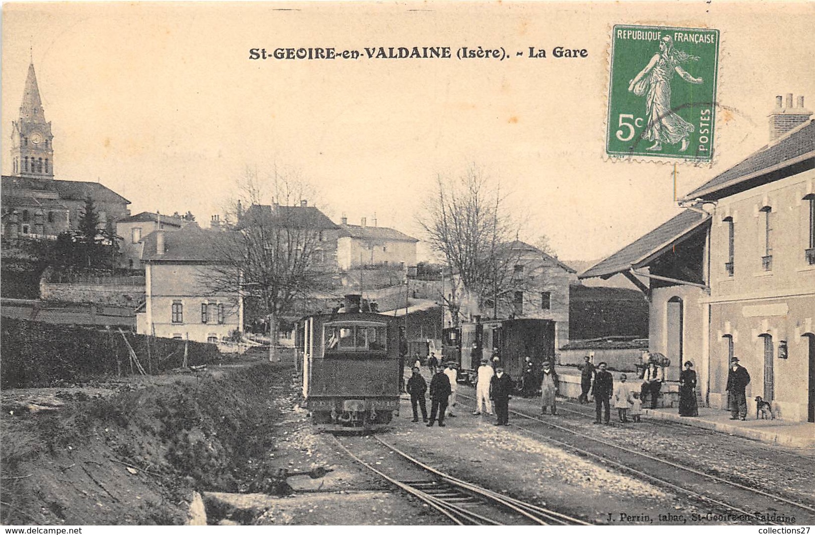 38-SAINT-GEOIRE-EN-VALDAINE- LA GARE - Saint-Geoire-en-Valdaine