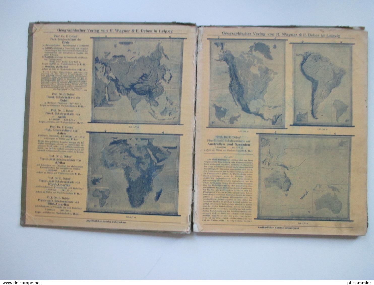 Debes Schulatlas Mit 76 Karten Leipzig H. Wagner & E. Debes. Jahr 1914 - Mappemondes