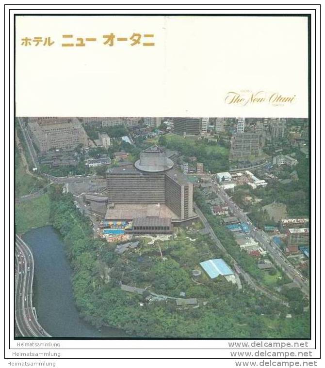 Tokyo - The New Otani Hotel 70er Jahre - 8 Seiten Mit 17 Abbildungen - Map Of Tokyo - Asien Und Nahost