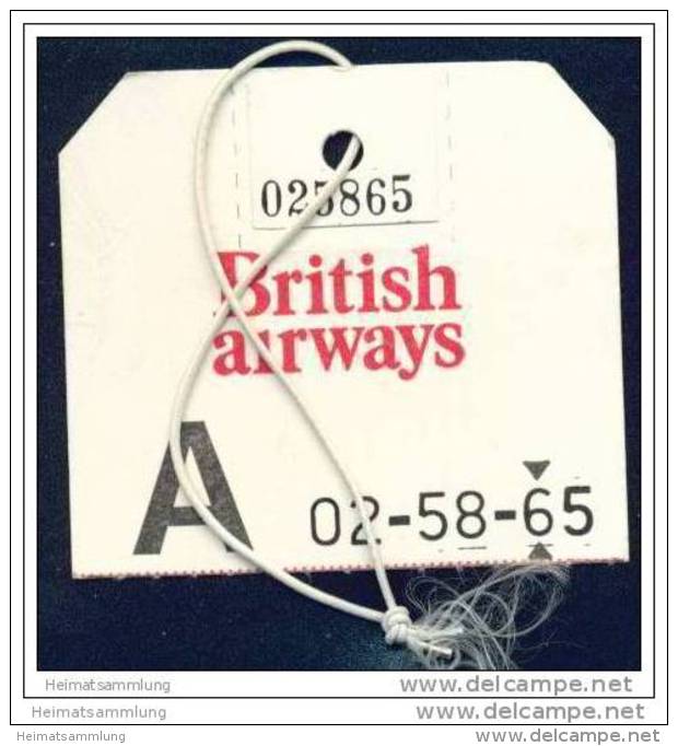 Baggage Strap Tag - British Airways - Aufklebschilder Und Gepäckbeschriftung