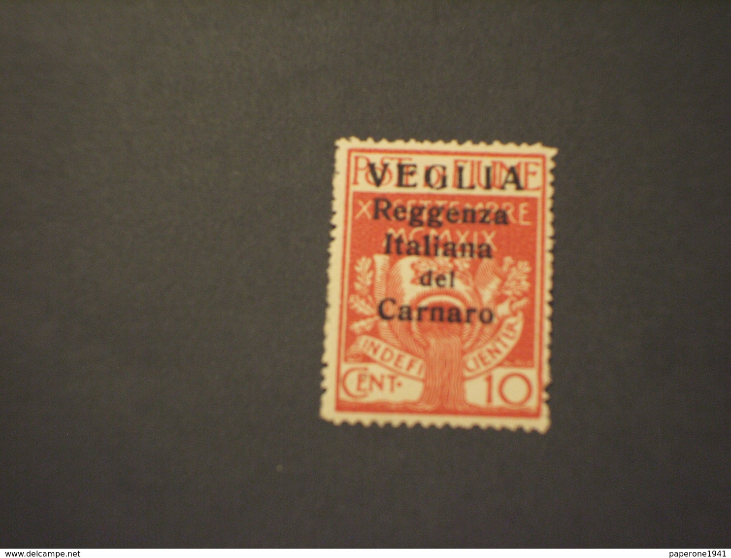 VEGLIA -1920 VASO/RAMETTI  10 C. - NUOVO(++) - Arbe & Veglia