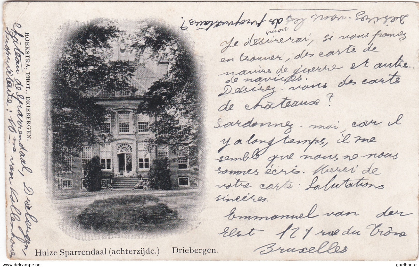 E122 HUIZE SPARRENDAAL - ACHTERZIJDE - Driebergen - Manoir - Driebergen – Rijsenburg