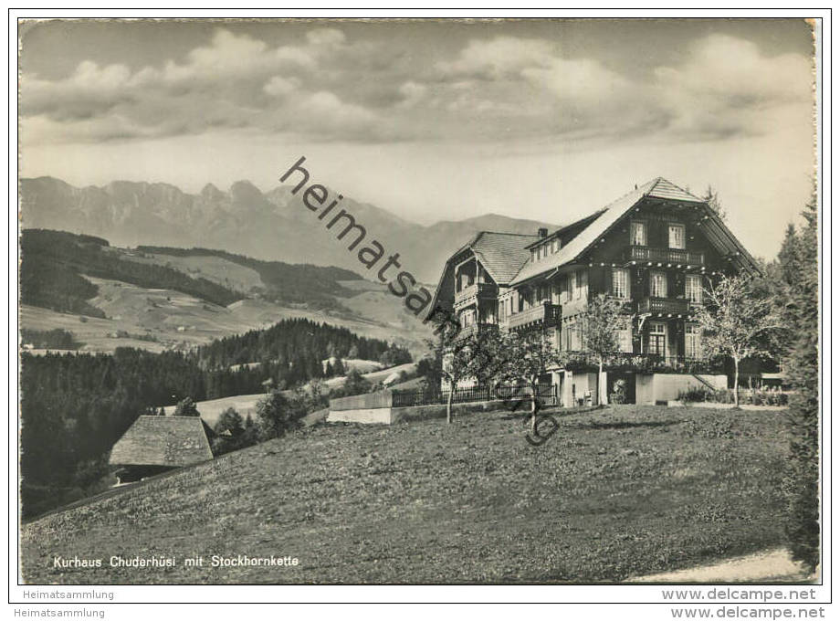 Röthenbach - Kurhaus Chuderhüsi Mit Stockhornkette - Foto-AK Grossformat - Verlag Globetrotter GmbH Luzern - Röthenbach Im Emmental