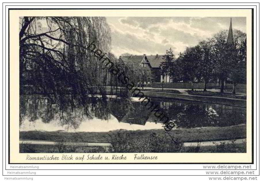 Falkensee - Kirche - Schule 30er Jahre - Falkensee