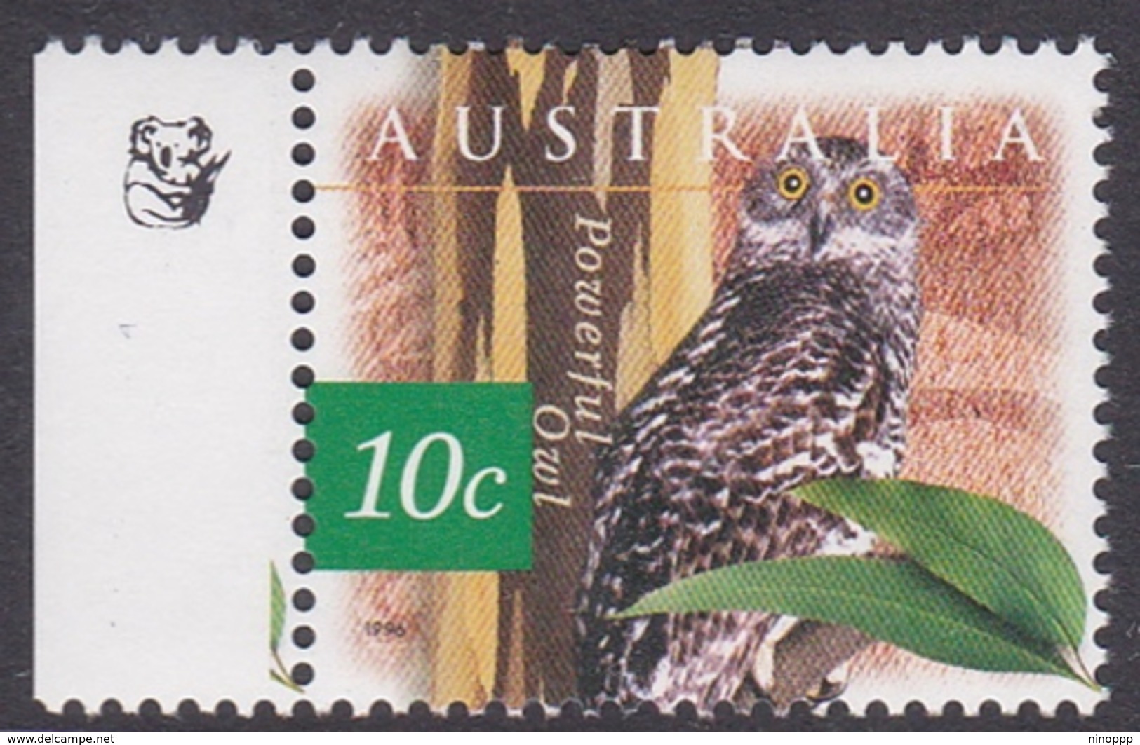 Australia ASC 1561a 1996 Nature Of Australia, 10c Owl 1 Koala, Mint Never Hinged - Essais & Réimpressions